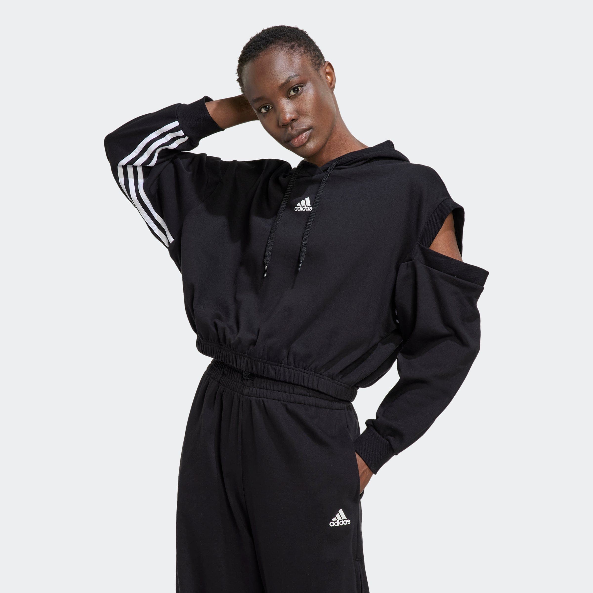 Adidas cutout sweatshirt hotsell